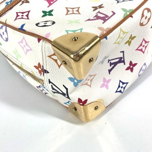 LOUIS VUITTON M92663 MonogramMulticolore Trueville Bag Hand Bag Blanc White - Picture 4 of 14
